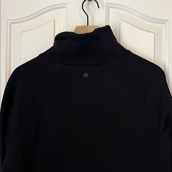 Athleta | Polartech Funnel Neck Sweatshirt Black Medium Workout Athleisure Yoga - Picture 8 of 11